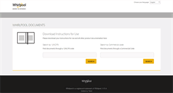 Desktop Screenshot of docs.whirlpool.eu